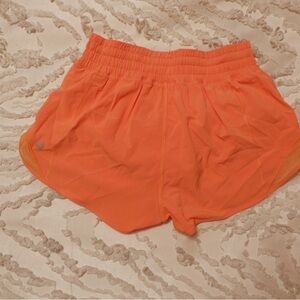 lululemon athletica Orange Women's Athletic Running Shorts